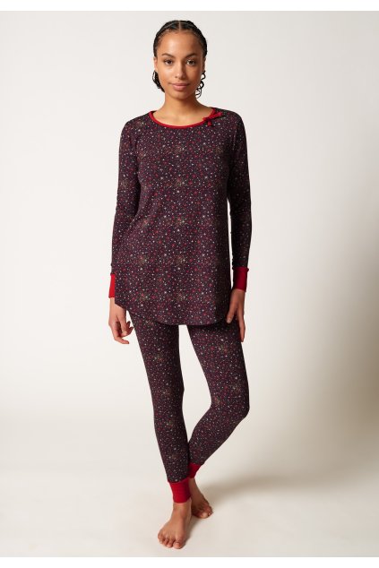 SKINY dámska pyžama dlhá Night In Skiny (Farba fancy sparkles-s673, Veľkosť 44)