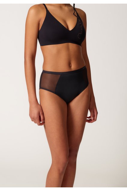 SKINY dámske nohavičky Midi Monthlysolution B25 - black (Farba black-7665, Veľkosť 44)