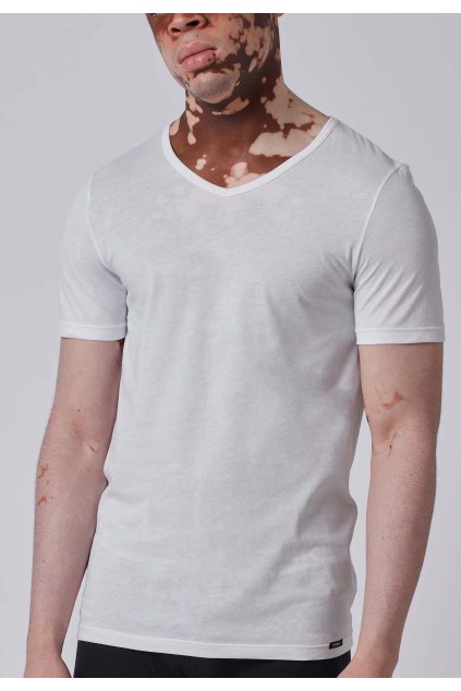 SKINY pánske V-tričko s krátkym rukávom 2-balenie Shirt Multipack (Farba black-7665, Veľkosť XXL)