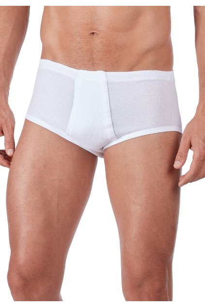 HUBER pánske slipy 2-balenia Cotton 2Pack Double Rib (Farba white-500, Veľkosť XXL)