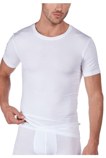 HUBER pánske tričko krátky rukáv Soft Modal (Farba black-670, Veľkosť XXL)