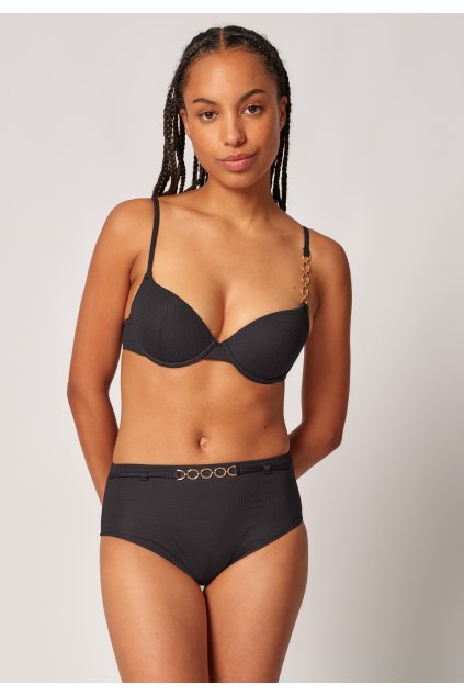SKINY plavková podprsenka Push-up Elegantchain 2025 (Farba black-7665, Veľkosť 85 A)