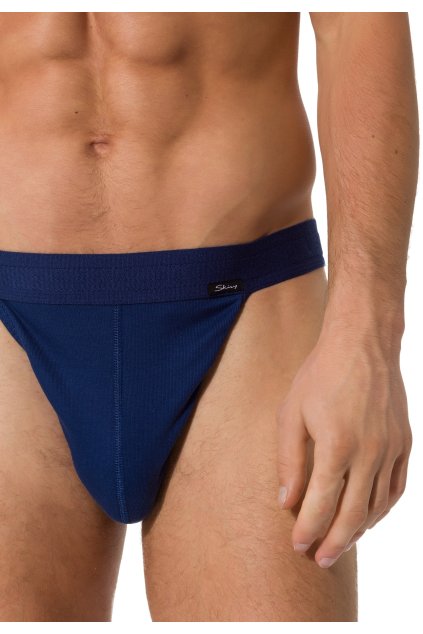 SKINY pánske slipy Tanga Olymp BX - navy (Farba marine-0369, Veľkosť L)