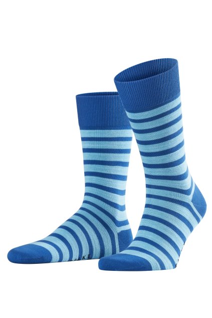 FALKE pánske ponožky Even Stripe - paris blue (Farba paris blue-6057, Veľkosť 43-46)