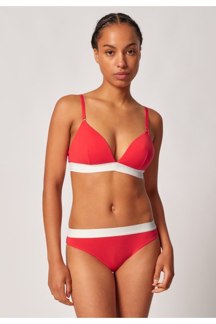 SKINY dámsky triangel Top vystužený Modal Retro S25 - hibiscus (Farba hibiscus-S753, Veľkosť 85 C)
