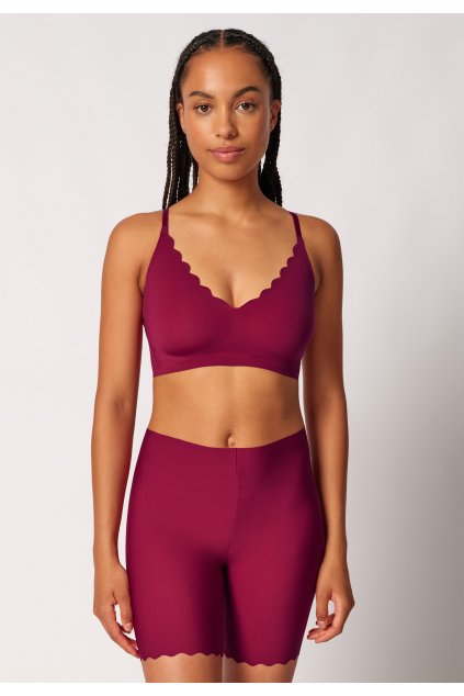 SKINY podprsenka Bustier s vyberateľnými výstužami Micro Essentials S25 - beet red (Farba beet red-S770, Veľkosť 44)