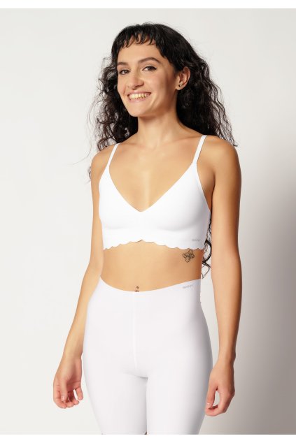 SKINY podprsenka s vyberateľnými výstužami Micro Essentials B25 - white (Farba white-0500, Veľkosť 44/C-D)