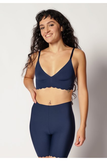 SKINY podprsenka s vyberateľnými vypchávkami Micro Essentials (Farba fancy grape-s653, Veľkosť 44/C-D)