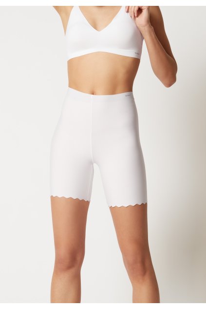SKINY dámske panty predĺžené Micro Essentials B25 - white (Farba white-0500, Veľkosť 44/46)
