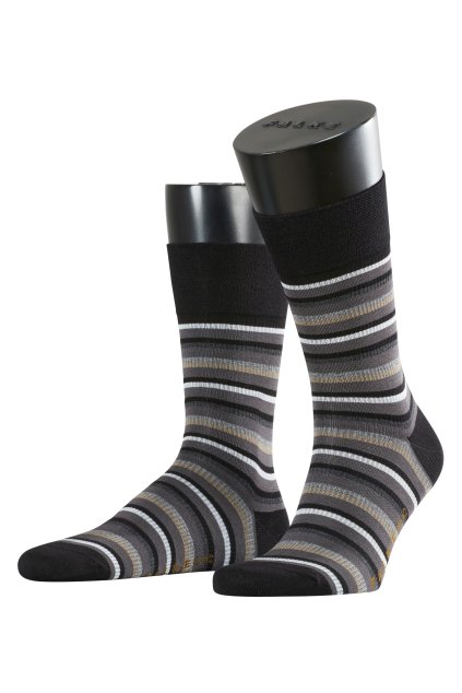 FALKE pánske ponožky Sensitive - black (Farba black-3000, Veľkosť 39-42)
