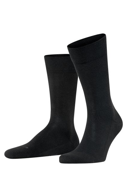 FALKE pánske ponožky  Sensitive London - black (Farba black-3000, Veľkosť 47-50)