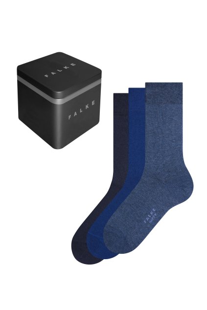 FALKE pánske ponožky 3-balenie Gifting (Farba blue mix-0020, Veľkosť 43-46)