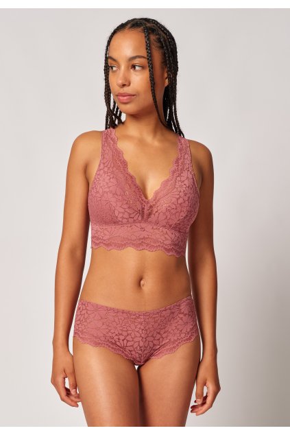 SKINY podprsenka Bustier s vyberateľnými výstužami Wonderfulace S25 - withered rose (Farba withered rose-S762, Veľkosť 44)