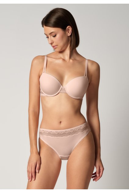 HUBER podprsenka výstužená Micro Lace S25 - petal pink (Farba petal pink-h360, Veľkosť 85 D)