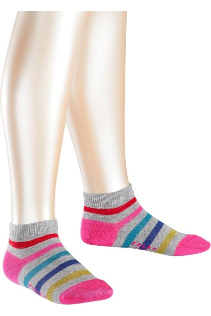 FALKE detské ponožky sneaker Stripe (Farba coral-8884, Veľkosť 31-34)