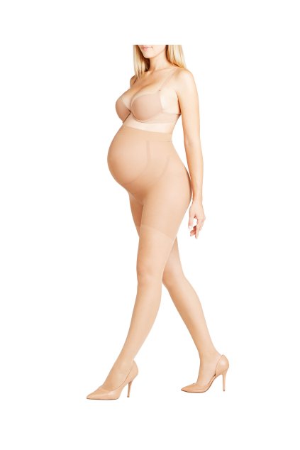 FALKE dámske pančuchy tehotenské 9th Months (Farba powder 4069, Veľkosť XL)