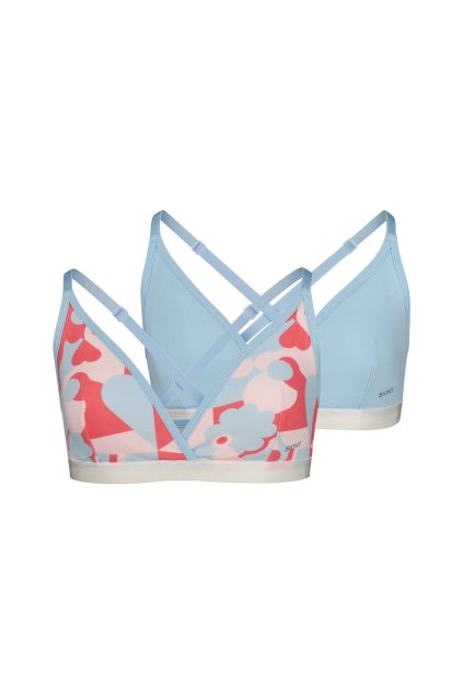 SKINY dievčenská podprsenka bustier vyberateľné vankúšiky Cotton Elastic 2025 (Farba bloom selection-S852, Veľkosť 176)