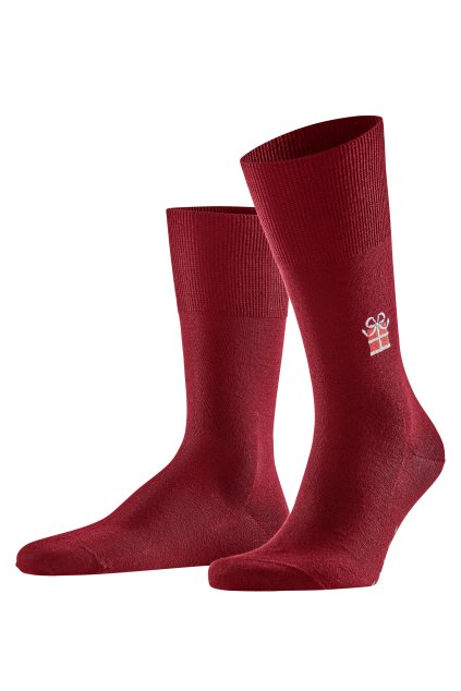 FALKE pánske ponožky Sweet Gift - ingle red (Farba ingle red-8077, Veľkosť 43-44)