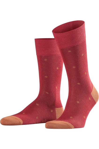 FALKE pánske ponožky Dots - cherry (Farba cherry-8850, Veľkosť 39-42)