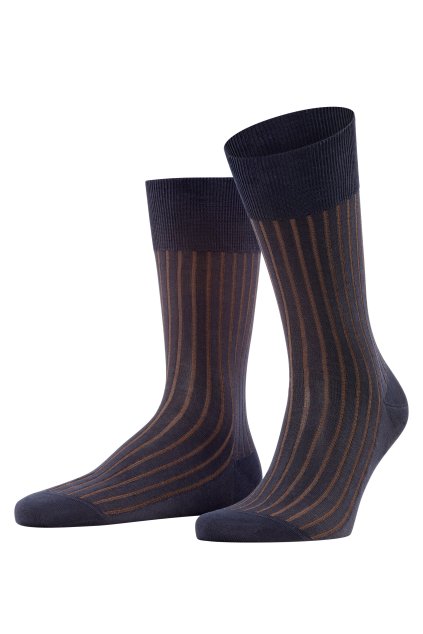 FALKE pánske ponožky Shadow - dark navy (Farba dark navy-6374, Veľkosť 43-44)