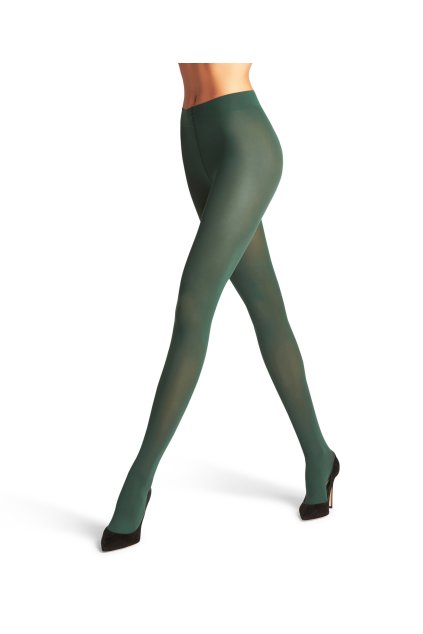 FALKE dámske pančuchy Pure Matt 50 - hunter green (Farba hunter green-7441, Veľkosť XL)
