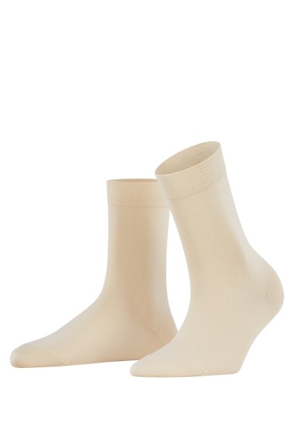 FALKE dámske ponožky Cotton Touch - cream (Farba cream-4019, Veľkosť 39-42)