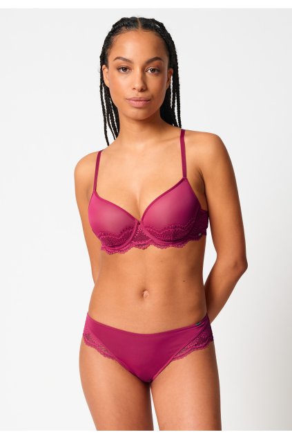 SKINY podprsenka Spacer Micrornaments W25 - sangria (Farba sangria-s913, Veľkosť 85D)