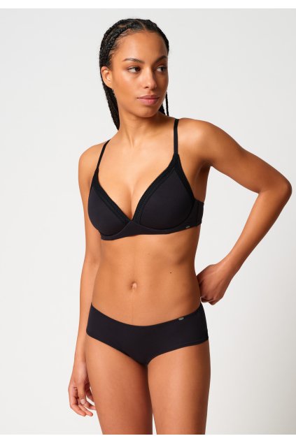 SKINY podprsenka triangel vystužená Natural Beauty B25 - black (Farba black-7665, Veľkosť 85B)
