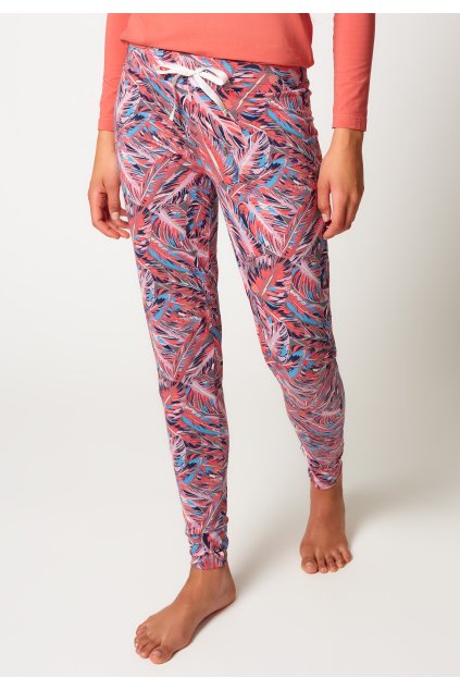 SKINY dámske nohavice dlhé Night In Mix & Match W25 - rosy leaves (Farba rosy leaves-s932, Veľkosť 44)