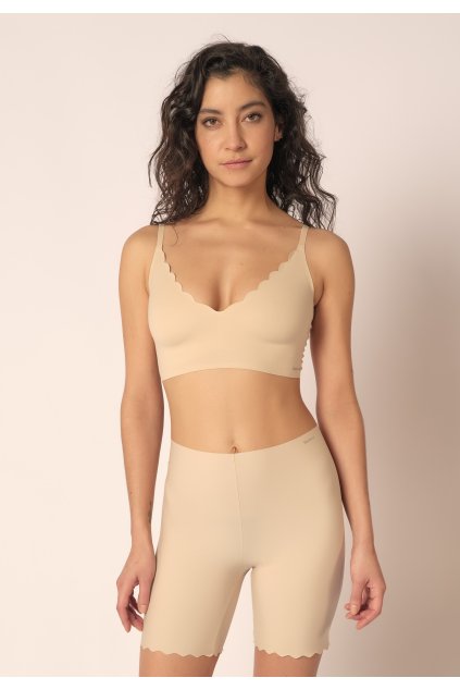 SKINY podprsenka Bustier s vyberateľnými výstužami Micro Essentials B25 - beige (Farba beige-2409, Veľkosť 44)