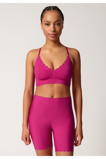 SKINY podprsenka Bustier s vyberateľnými výstužami Micro Essentials W24 - fading thistle (Farba fading thistle-s642, Veľkosť 40)
