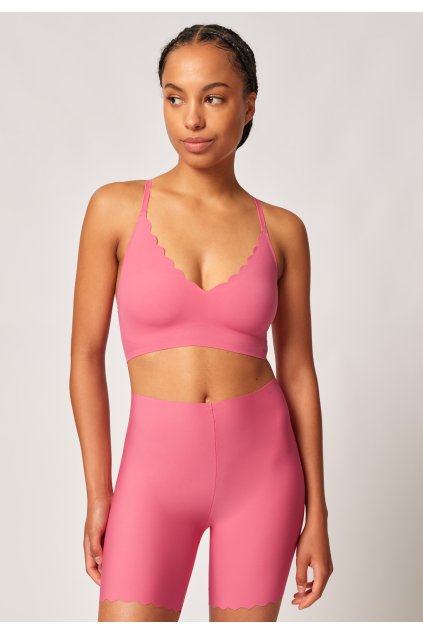 SKINY podprsenka Bustier s vyberateľnými výstužami Micro Essentials S25 - rapture rose (Farba rapture rose-S786, Veľkosť 44)