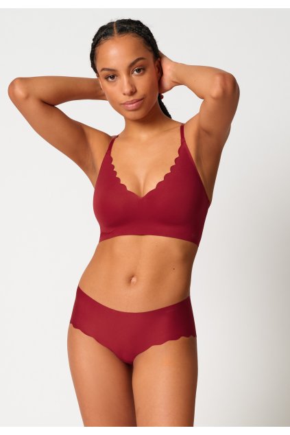 SKINY podprsenka Bustier s vyberateľnými výstužami Micro Essentials W25 - biking red (Farba biking red-s940, Veľkosť 44)
