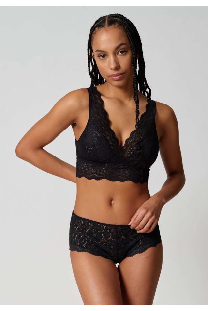 SKINY podprsenka Bustier s vyberateľnými výstužami Wonderfulace B25 - black (Farba black-7665, Veľkosť 44)