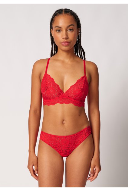 SKINY podprsenka nevystužená mäkká Wonderfulace S25 - highrisk red (Farba highrisk red-s859, Veľkosť 44)