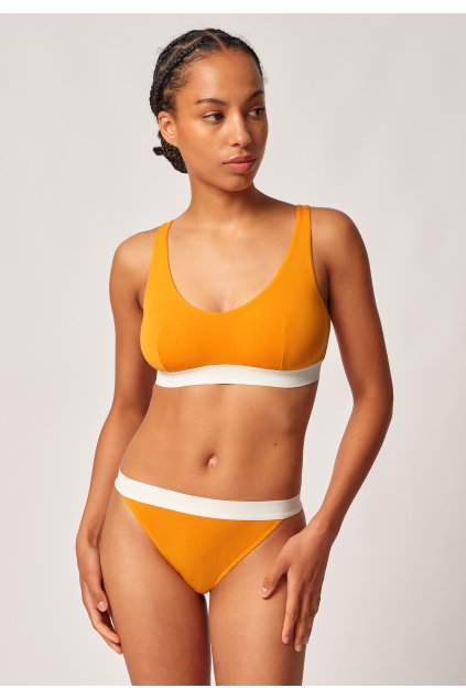 SKINY podprsenka vyberateľné výstuže Modal Retro B25 - butterscotch (Farba butterscotch-S774, Veľkosť 44)