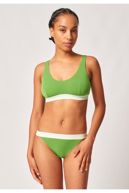 SKINY podprsenka vyberateľné výstuže Modal Retro B25 - meadow green (Farba meadow green-S860, Veľkosť 44)