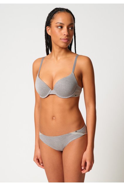 SKINY podprsenka vystužená Classicotton W25 - grey melange (Farba grey melange-s950, Veľkosť 85 C)