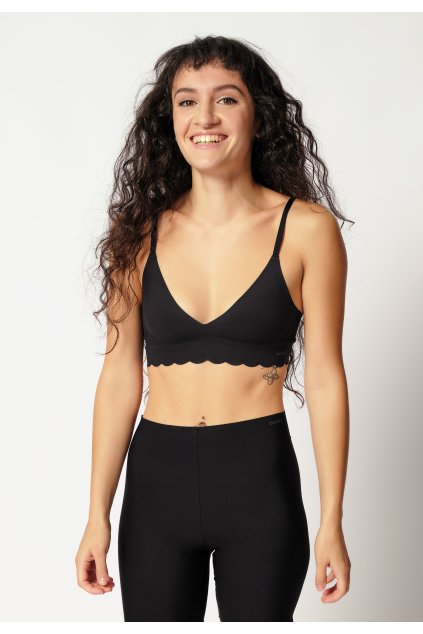 SKINY podprsenka s vyberateľnými výstužami Micro Essentials B25 - black (Farba black-7665, Veľkosť 44/C-D)