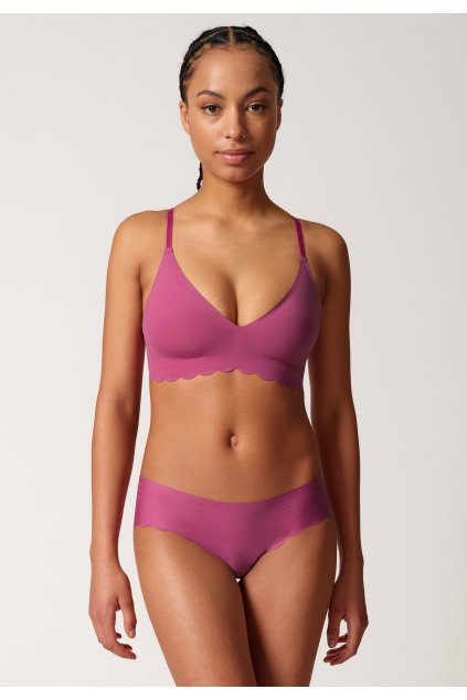 SKINY podprsenka s vyberateľnými výstužami Micro Essentials S24 - fading berry (Farba fading berry-s643, Veľkosť 44/C-D)
