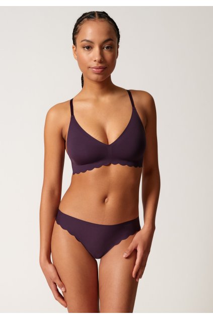 SKINY podprsenka s vyberateľnými výstužami Micro Essentials S24 - fancy grape (Farba fancy grape-s653, Veľkosť 44/C-D)