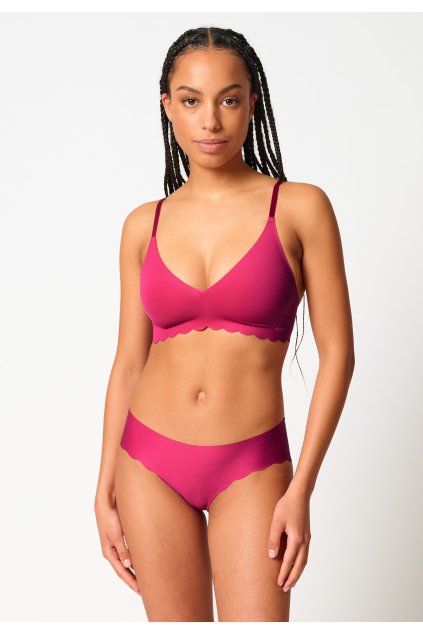 SKINY podprsenka s vyberateľnými výstužami Micro Essentials W25 - sangria (Farba sangria-s913, Veľkosť 44/C-D)