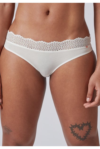 SKINY dámske nohavičky Rio Bamboo Lace B25 - ivory (Farba ivory-7608, Veľkosť 44)