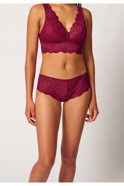 SKINY dámske panty Cheeky Wonderfulace S25 - beet red (Farba beet red-S770, Veľkosť 42)