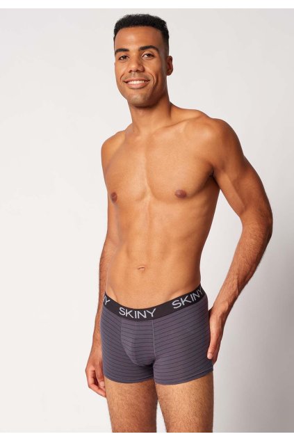SKINY pánske panty 2-balenie Cotton Multipack B25 - anthracite stripe (Farba anthracite stripe selection-s228, Veľkosť XXL)
