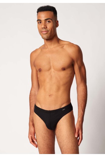 SKINY pánske slipy Brasil 2balenie Cotton Advantage B25 - black (Farba black-7665, Veľkosť XXL)