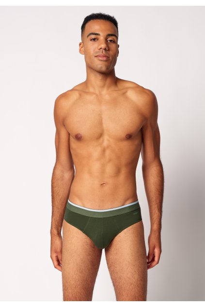 SKINY pánske slipy 3-balenie Cotton Multipack B25 - oliveblueblack (Farba oliveblueblack selection-S795, Veľkosť XXL)