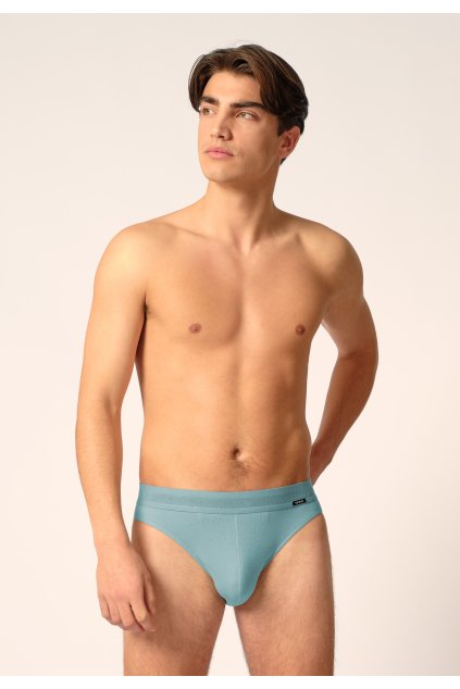 SKINY pánske slipy 2-balenie Cotton Retro S24 - aquamarine (Farba aquamarine-s470, Veľkosť XL)
