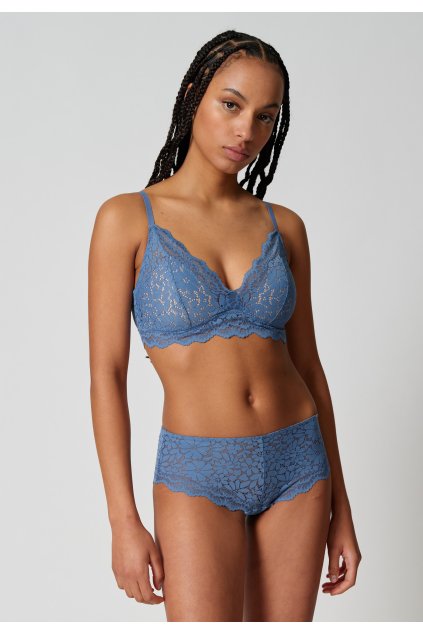 SKINY dámsky triangel s vyberateľnými vankúšikmi Wonderfulace S24 - be denim (Farba be denim-s555, Veľkosť 85 C)