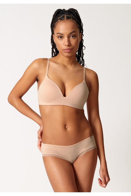 SKINY dámsky triangel top vystužený Classicotton B25 - beige (Farba beige-2409, Veľkosť 85 C)
